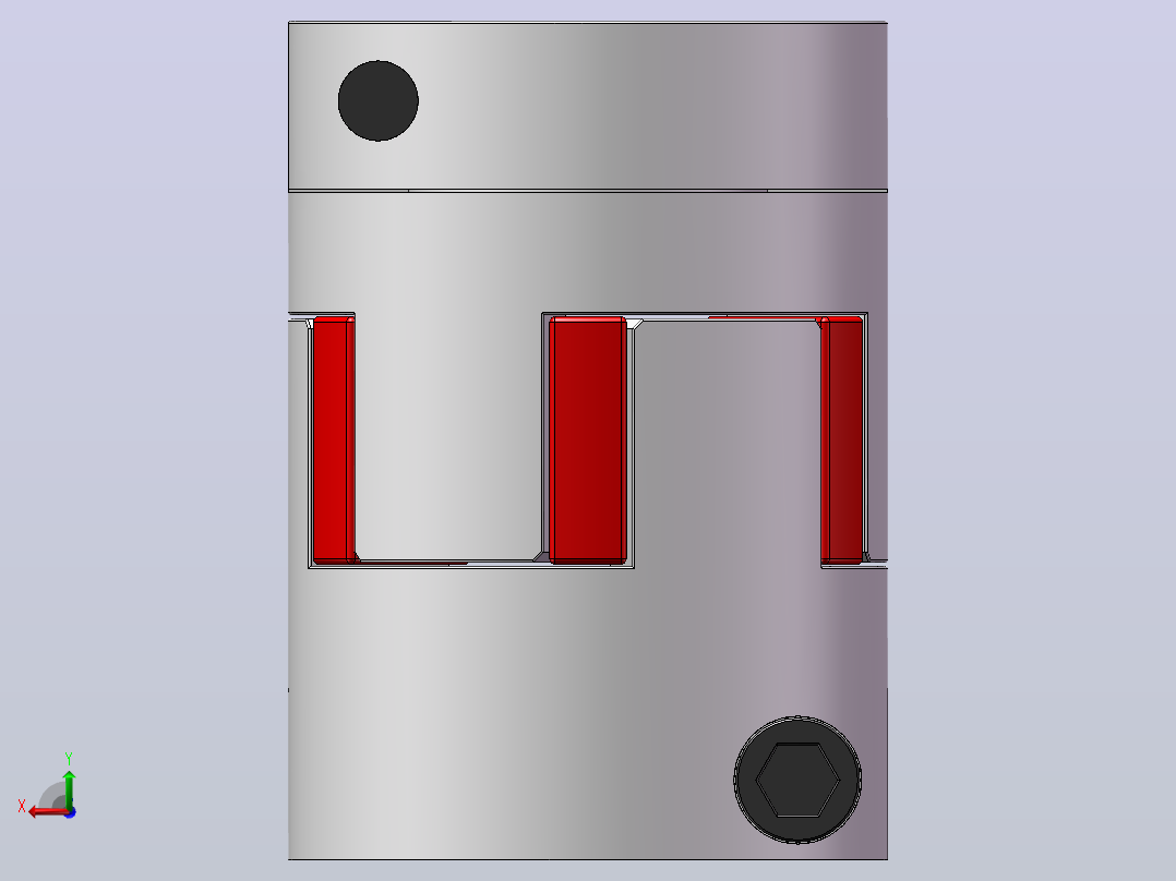 HLX系列[HLX-7X7-30X42]联轴器后视图