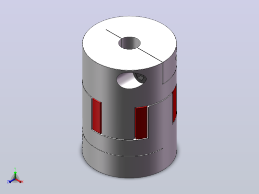 HLX系列[HLX-7X7-30X42]联轴器正等轴测缩略图