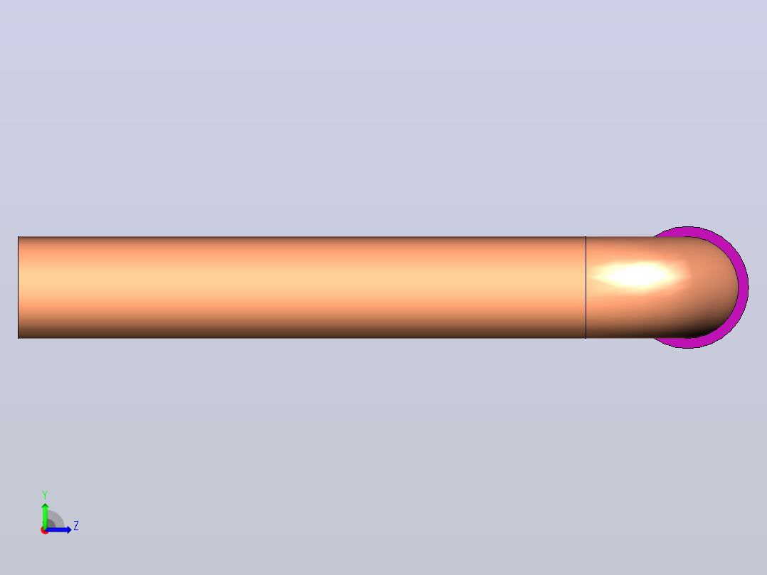 插头连接器Wirebridge_9.0xD0.6mm左视图