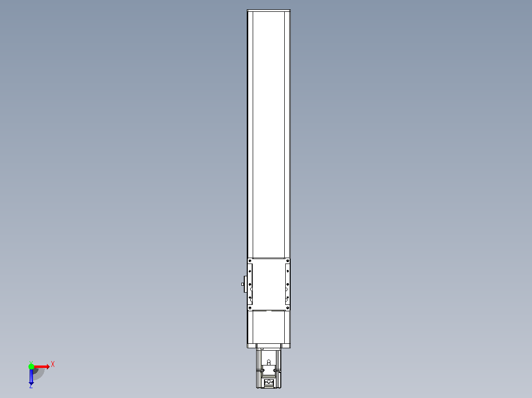 滚珠丝杠直线轴带导轨全封闭TPA-HCR-105D-1610C-L550-M-Y-P40-N3俯视图