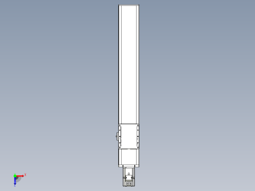 滚珠丝杠直线轴带导轨全封闭TPA-HCR-105D-1610C-L550-M-Y-P40-N3俯视缩略图