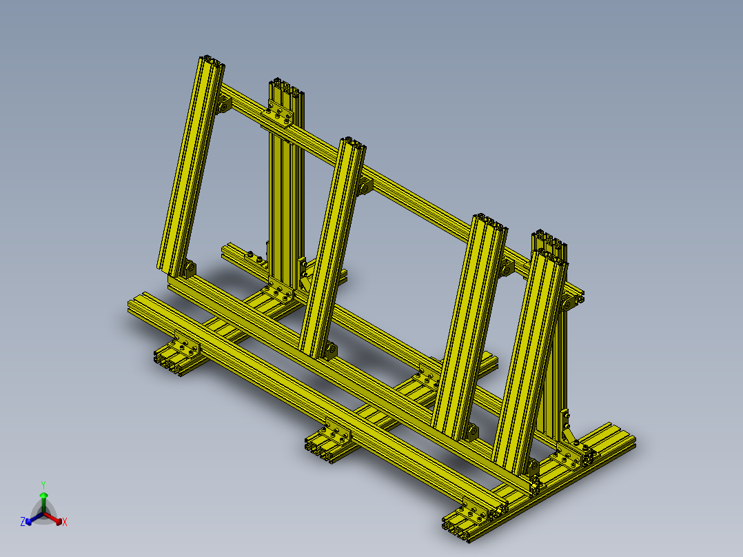 基本材料放置台TEST正等轴测图