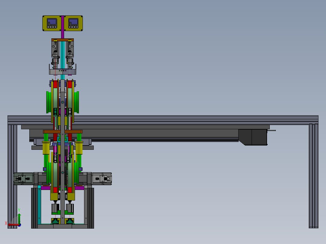 自动贴胶带贴膜产线sw17可编辑后视图