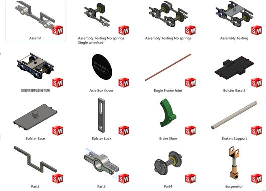 印度铁路机车转向架