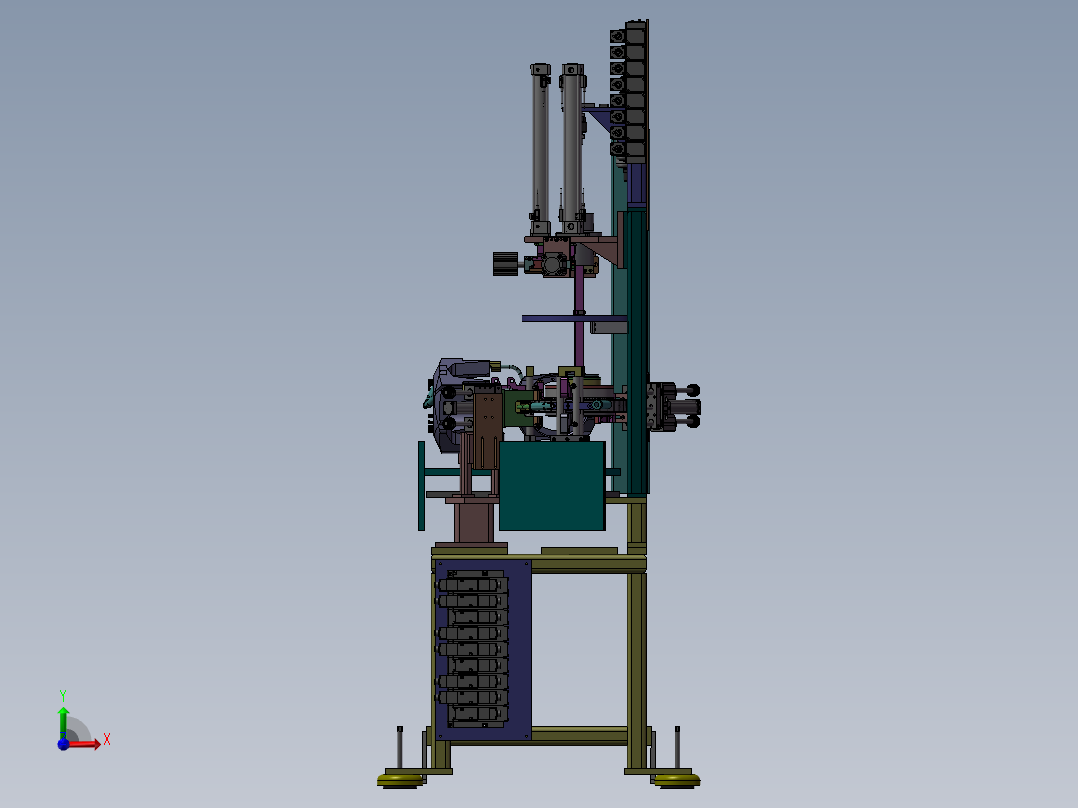 定子组装检测设备前视图