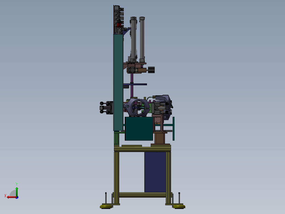 定子组装检测设备后视图