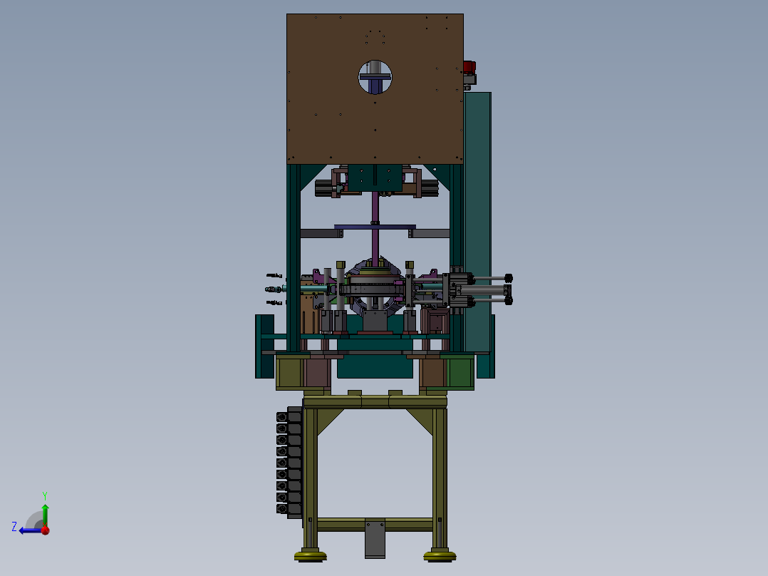 定子组装检测设备右视图