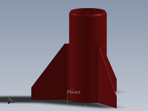 SOLIDWORKS 火箭3D模型