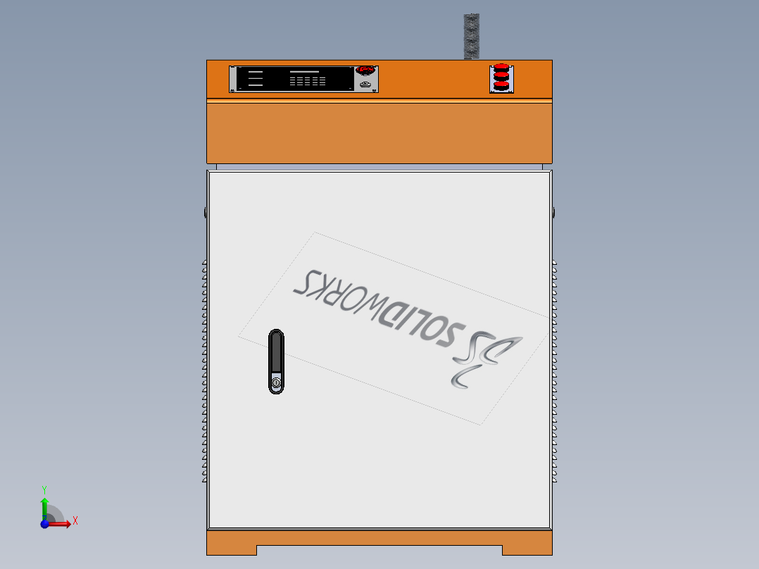 全自动焊接机主体设计前视图