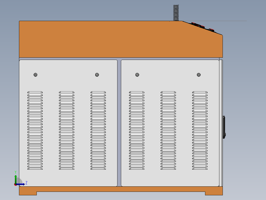 全自动焊接机主体设计左视图