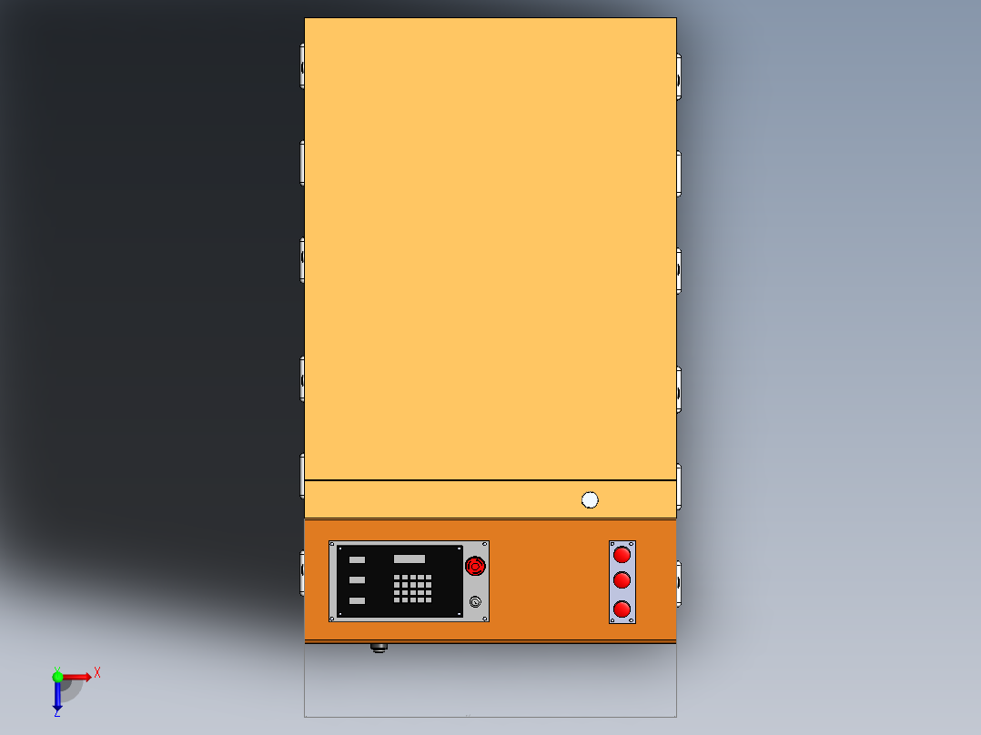 全自动焊接机主体设计俯视图