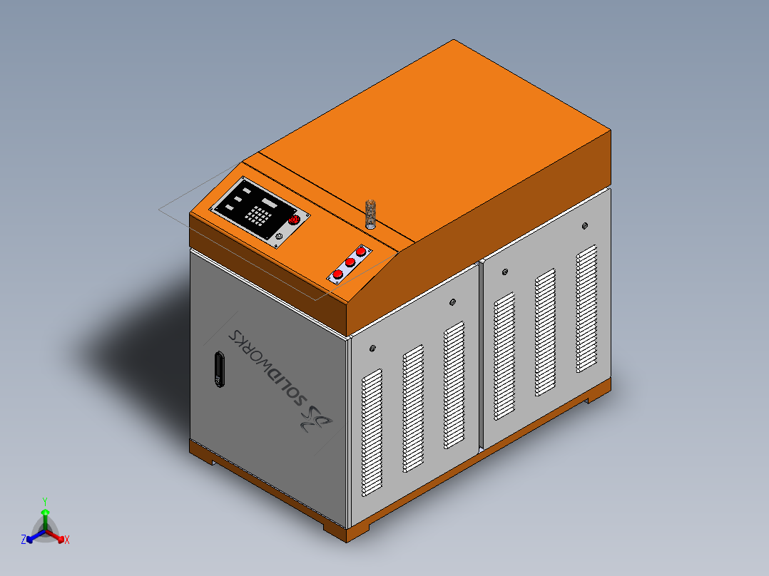 全自动焊接机主体设计正等轴测图