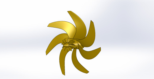 潜艇推进器螺旋桨3D图纸缩略图