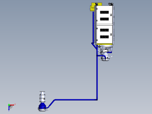 H711 注塑机集中供料系统俯视缩略图