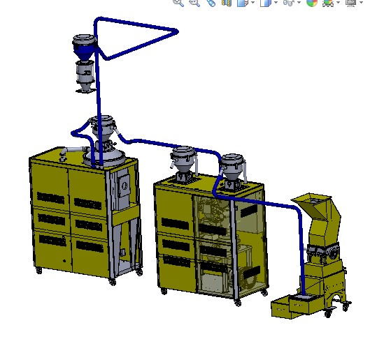 H711 注塑机集中供料系统