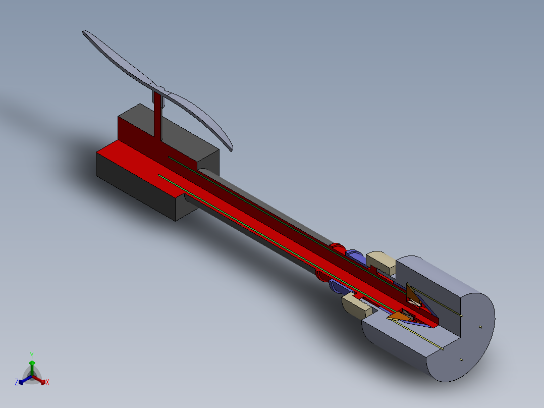快速接头1正等轴测图