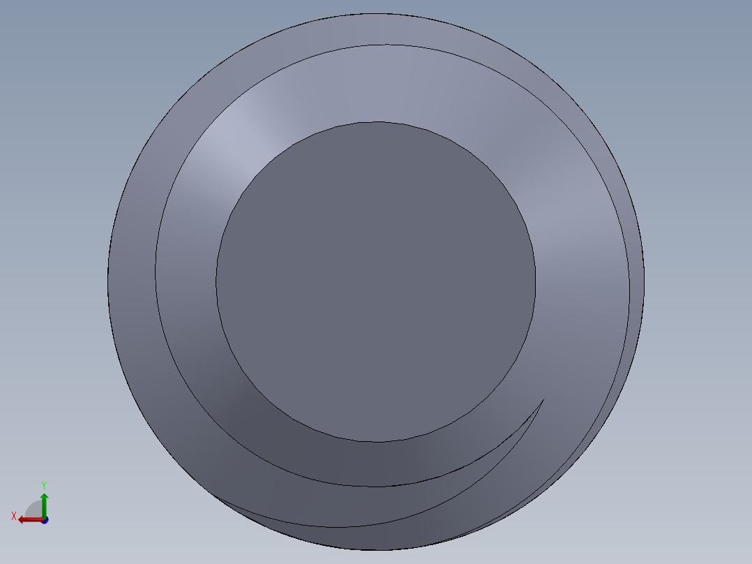 UNC 平头紧定螺钉-UNC SET SCREW 8-32 x0.250.SLDPRT后视图