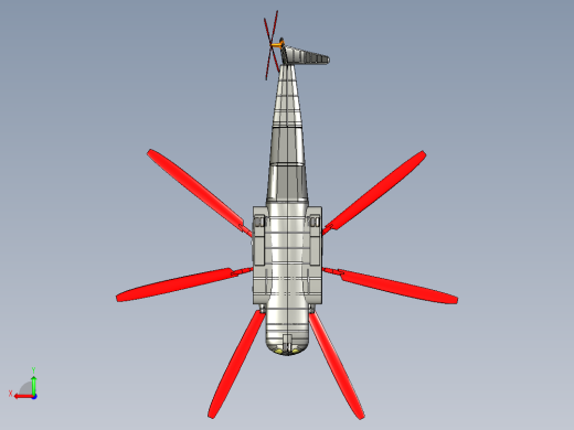 CH-53超重型直升机后视缩略图