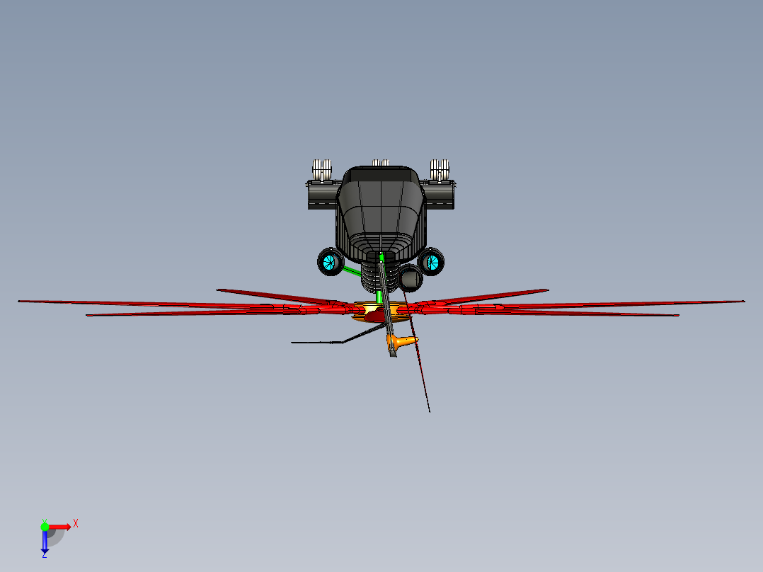 CH-53超重型直升机俯视图