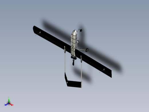 汽油无人机正等轴测缩略图