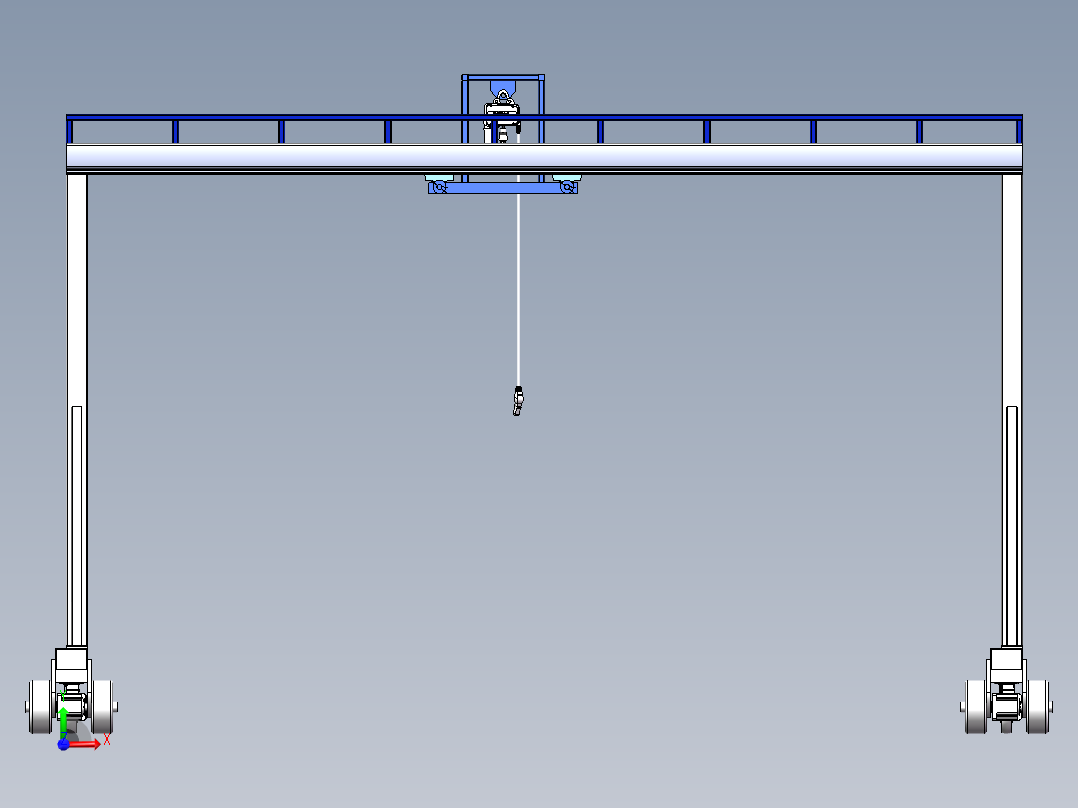 移动行吊模型前视图