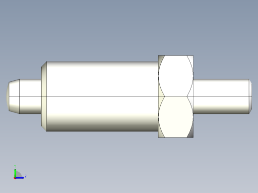 分割定位柱(無卡鎖B)2212-3D多系列多零件图纸模型左视缩略图