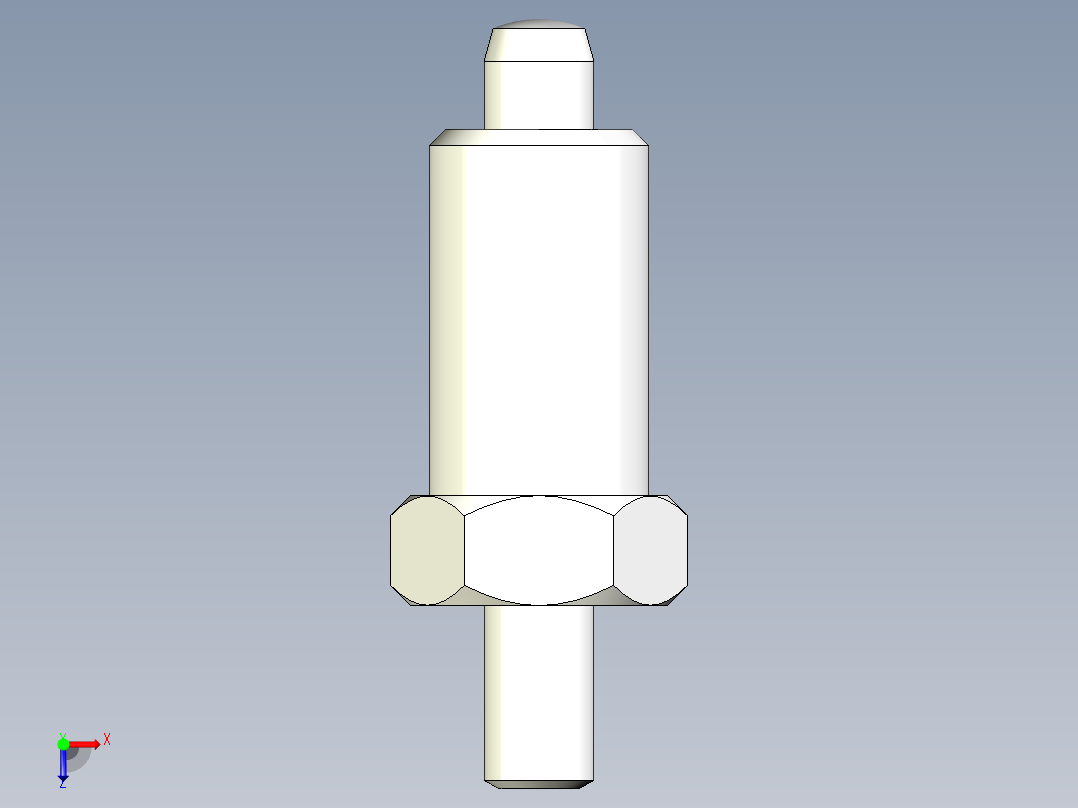分割定位柱(無卡鎖B)2212-3D多系列多零件图纸模型俯视图