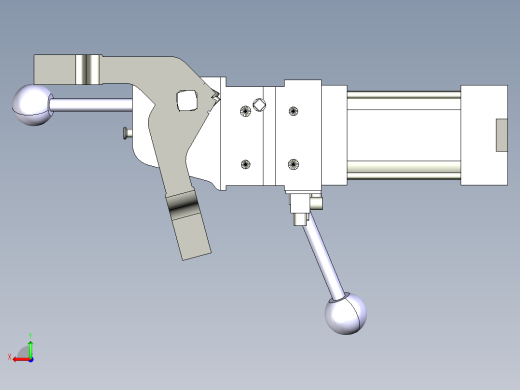 德克斯TUNKERS气缸数模V2_50_1_Z_A12_T12_45~105后视缩略图