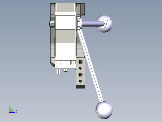 德克斯TUNKERS气缸数模V2_50_1_Z_A12_T12_45~105左视缩略图