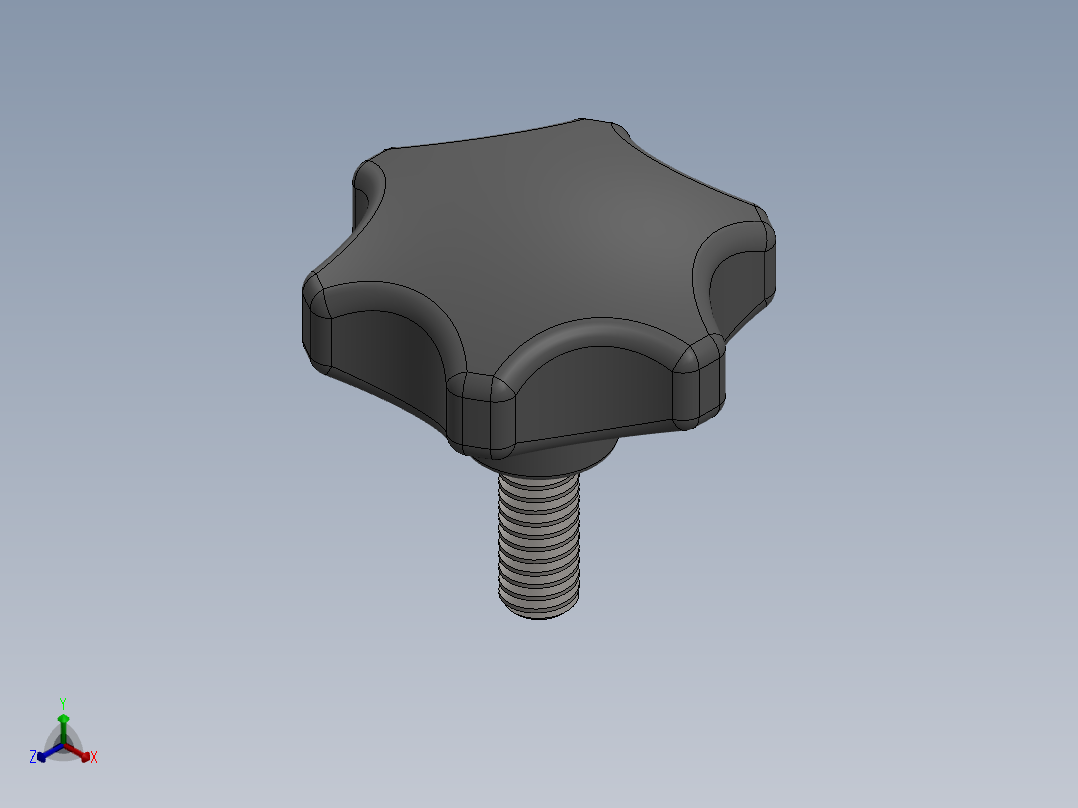 M10手柄正等轴测图
