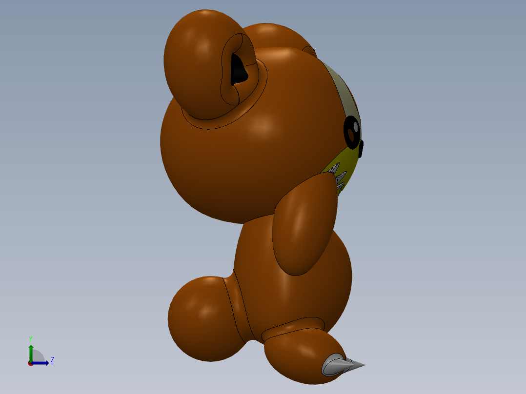 口袋妖怪-泰迪乌尔萨左视图