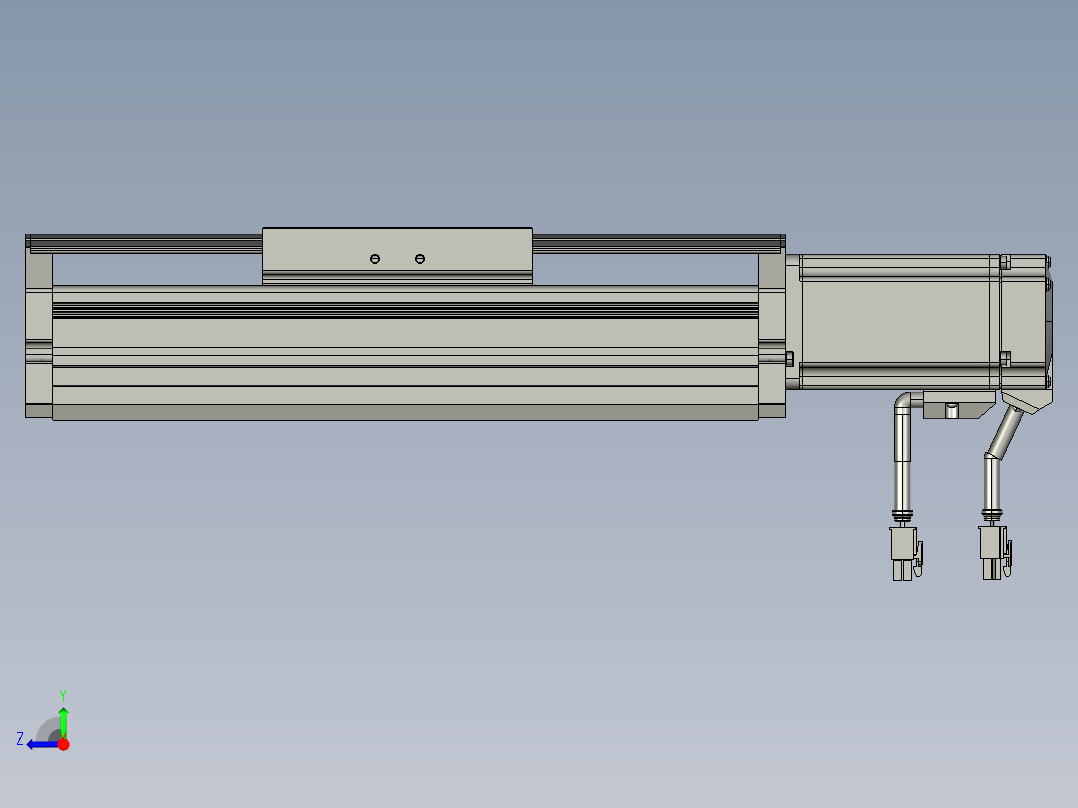 东锦丝杆传动-直线滑台模组DH120-C-50-BC-P400W-C3右视图