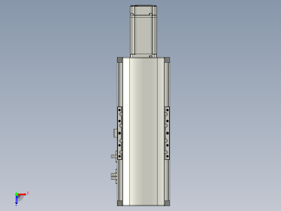 东锦丝杆传动-直线滑台模组DH120-C-50-BC-P400W-C3俯视图