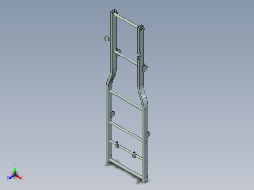 车钢板弹簧机构3d图纸+总装配cad货车底板钢结构弹簧悬架3d模型