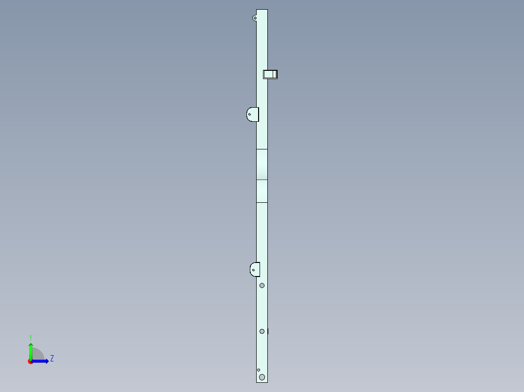 车钢板弹簧机构3d图纸+总装配cad货车底板钢结构弹簧悬架3d模型左视图
