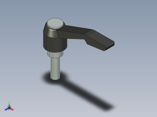 型材-KJN M8X25 CLAMPING LEVER KJN516544正等轴测缩略图