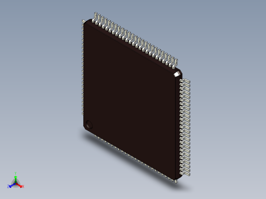 集成电路贴片100引脚封装TQFP 14x 14毫米