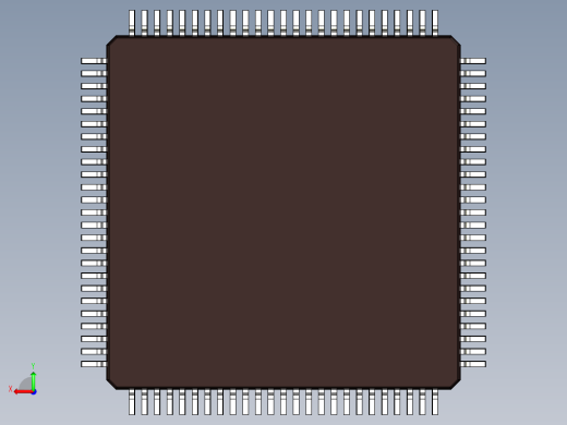 集成电路贴片100引脚封装TQFP 14x 14毫米后视缩略图