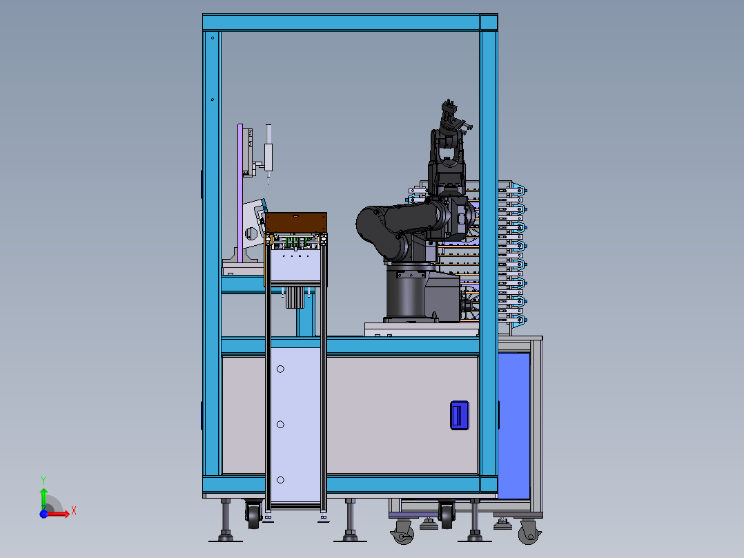 金手指贴胶带机前视图