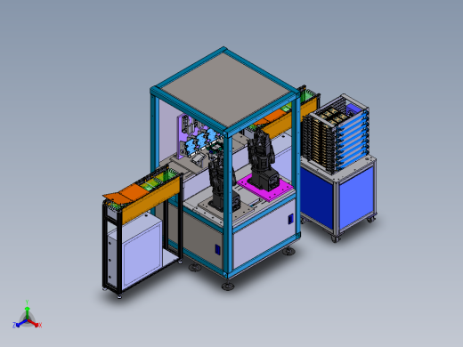 金手指贴胶带机正等轴测缩略图