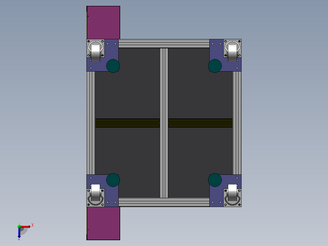 自动锁螺丝机（电子行业）俯视图