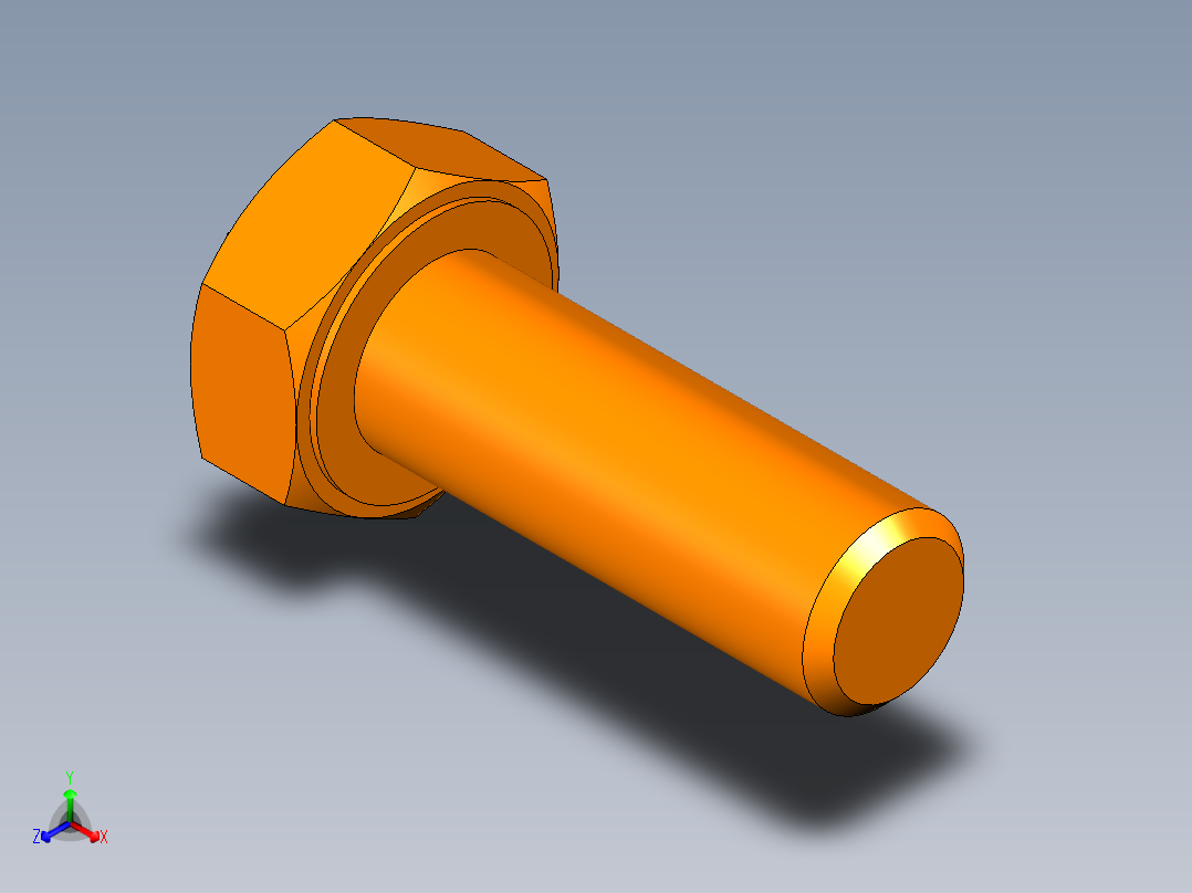六边形夹具M8主视图