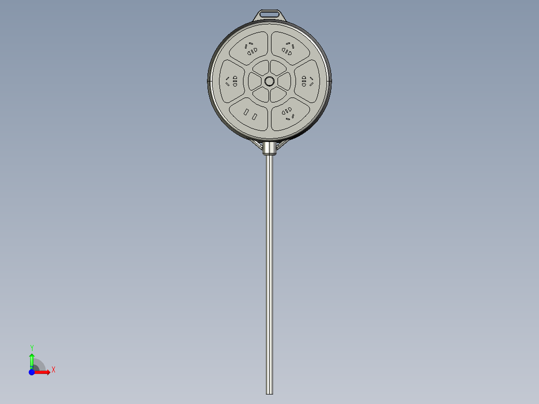 圆形插线板 STP PROE前视图