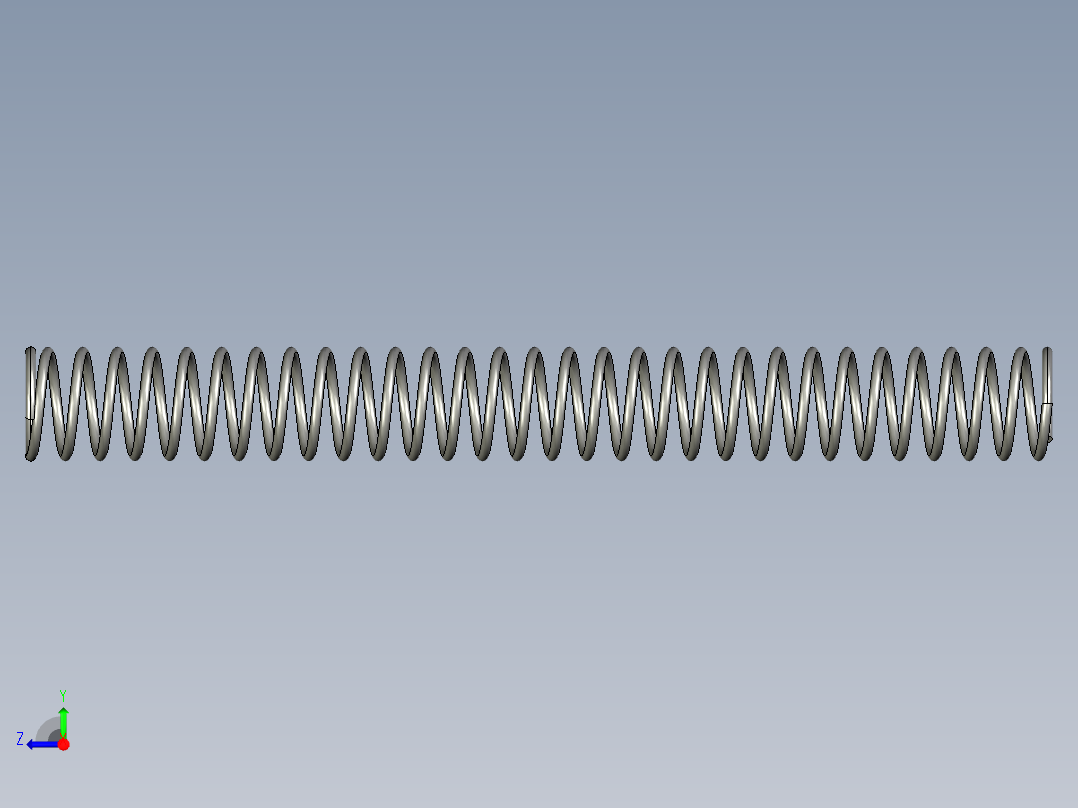 压缩莫拉弹簧右视图