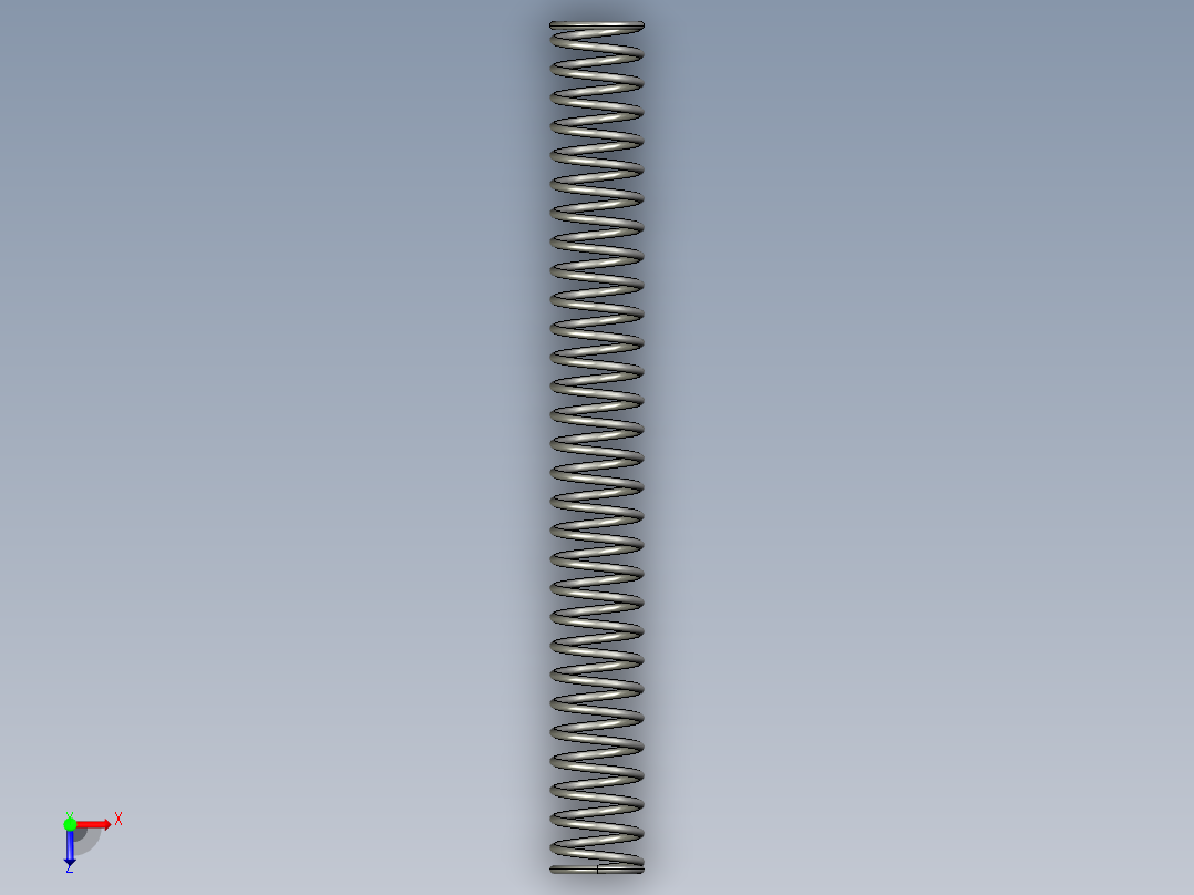 压缩莫拉弹簧俯视图