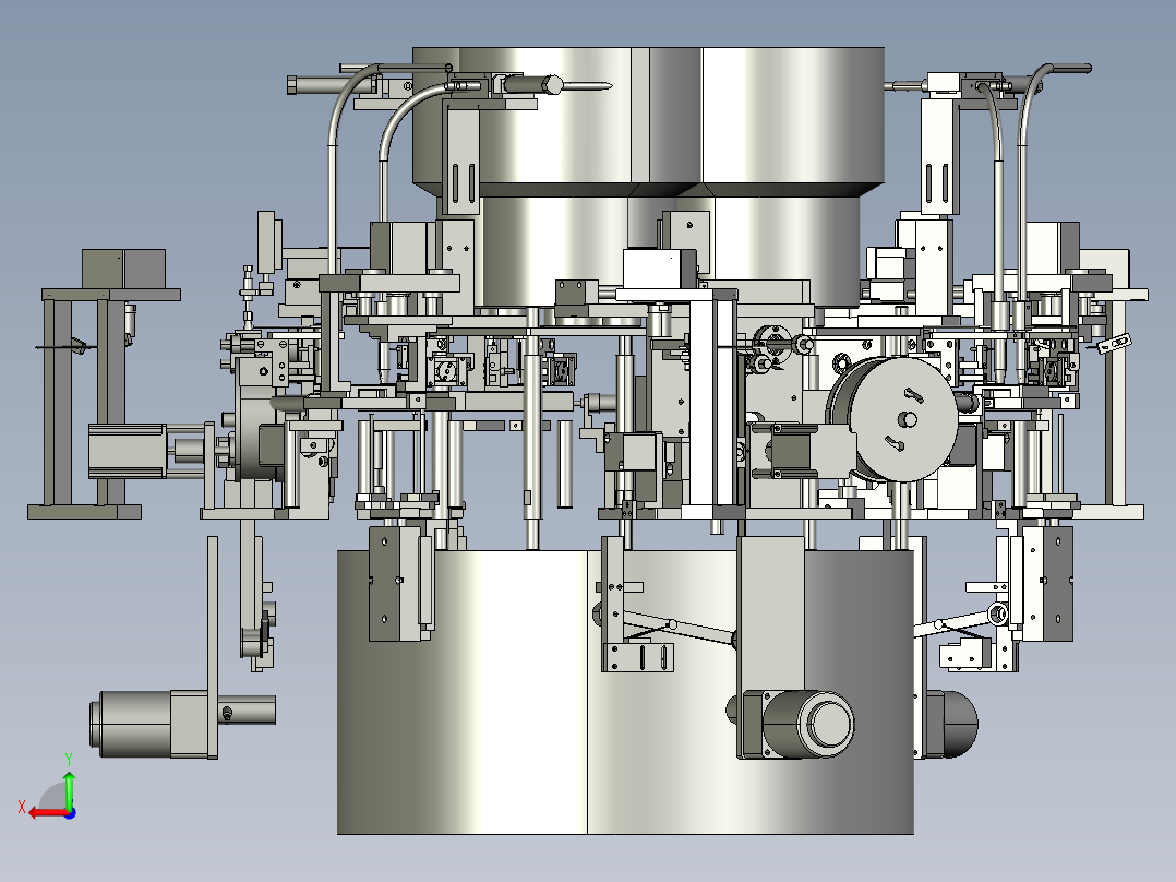 下胶钉设备后视图