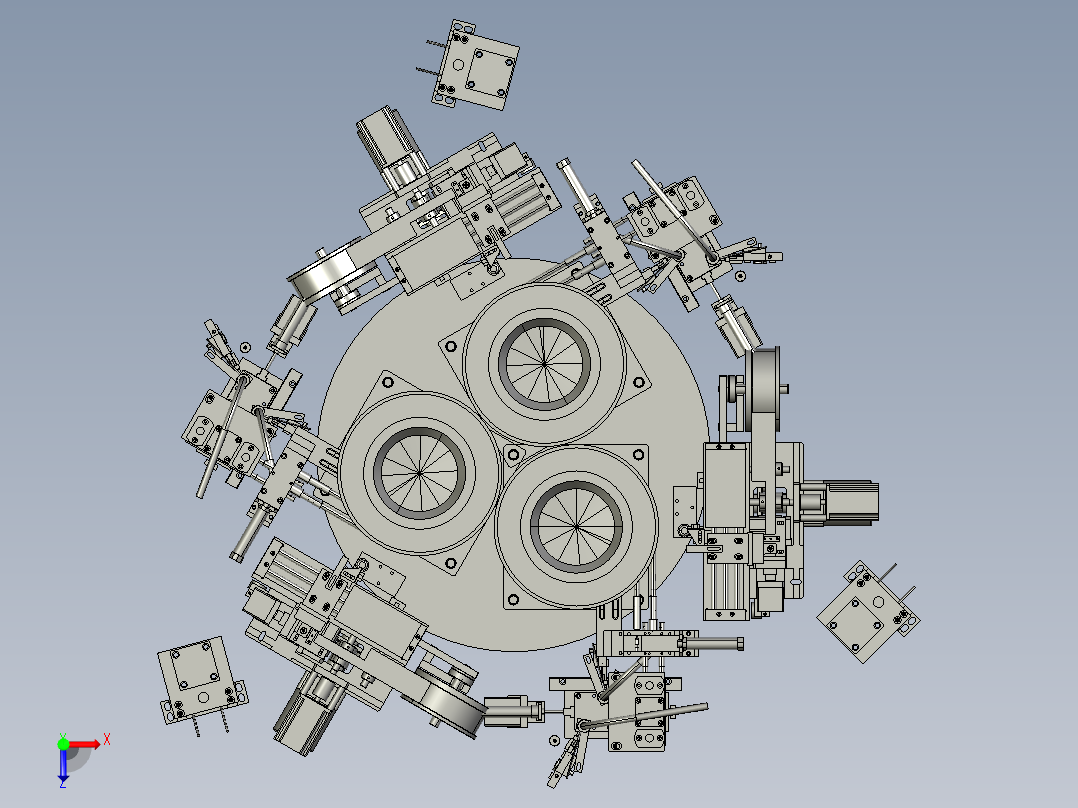 下胶钉设备俯视图