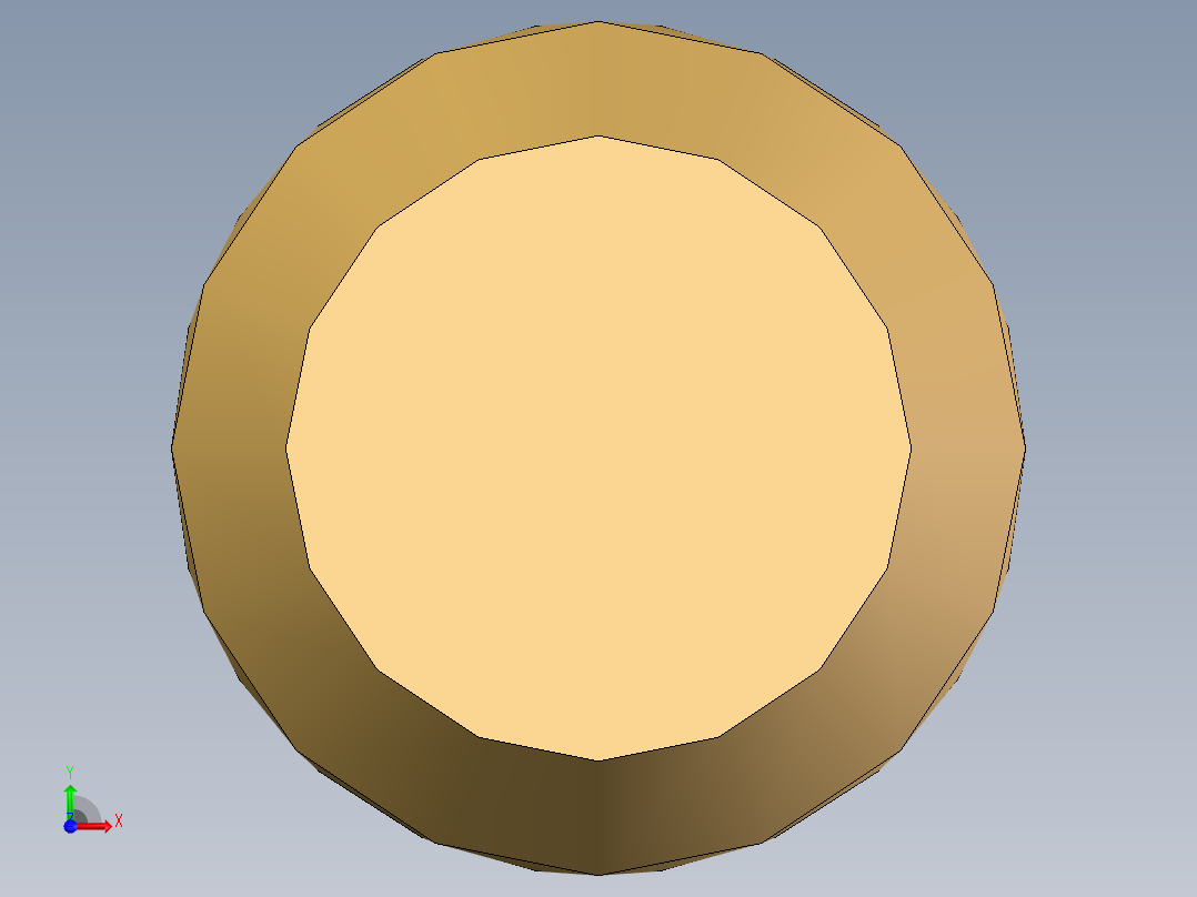 锌合金铰链轴心前视图
