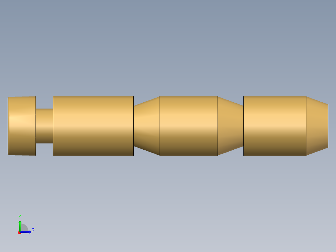 锌合金铰链轴心左视图