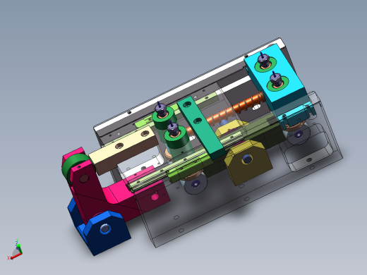 带定位针的机械拉料装置sw18可编辑